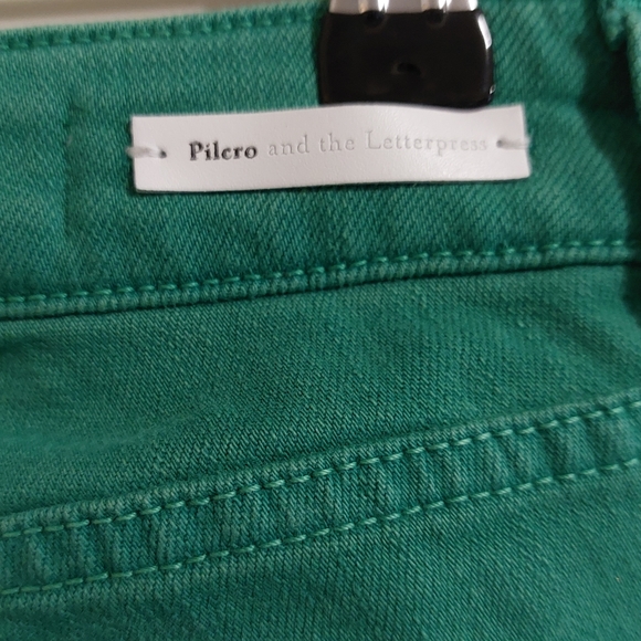 Anthropologie Pilcro and the Letterpress Green Mid Size Jeans, Size 25 - Picture 6 of 8